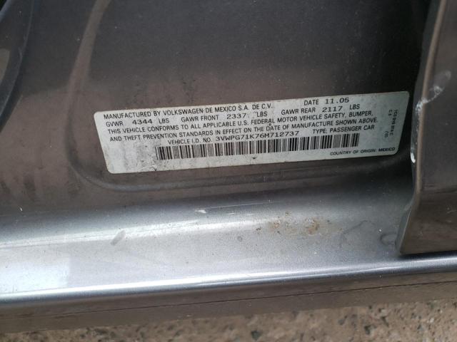 Photo 10 from auction – 2006 VOLKSWAGEN JETTA VALU with VIN 3VWPG71K76M712737