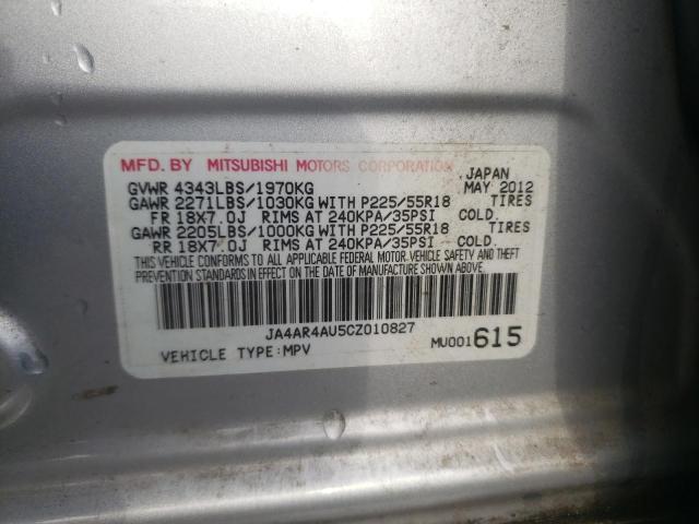 Photo 10 from auction – 2012 MITSUBISHI OUTLANDER with VIN JA4AR4AU5CZ010827