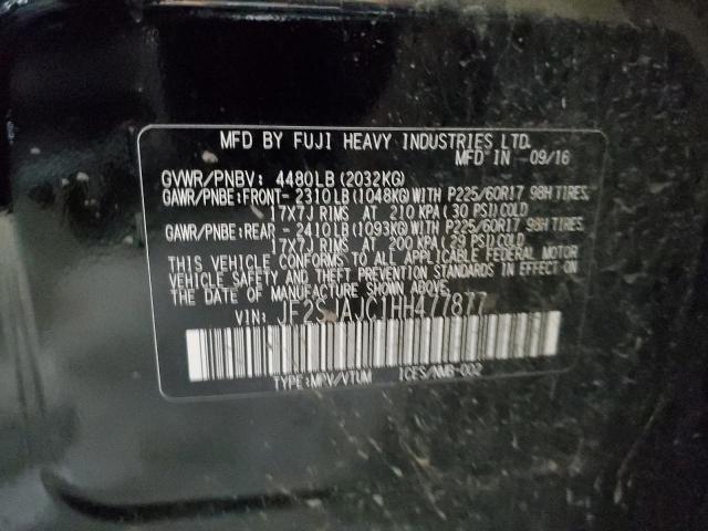 Photo 10 from auction – 2017 SUBARU FORESTER 2 with VIN JF2SJAJC1HH477877