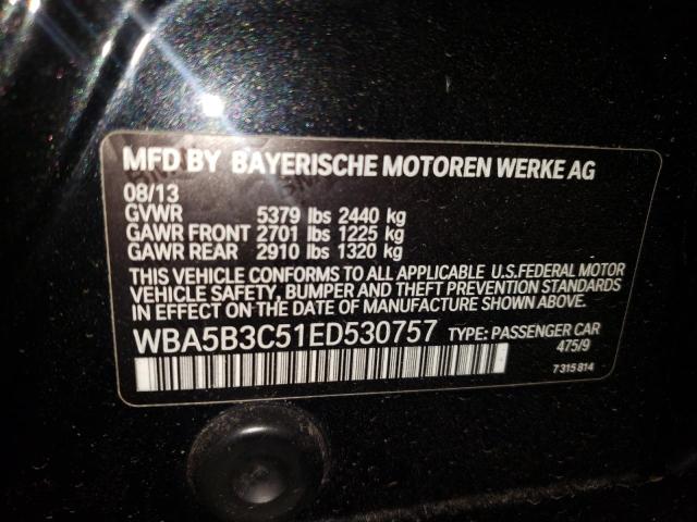 Photo 10 from auction – 2014 BMW 535 XI with VIN WBA5B3C51ED530757