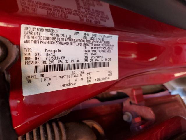 Photo 10 from auction – 2013 FORD FOCUS SE with VIN 1FADP3F29DL353113