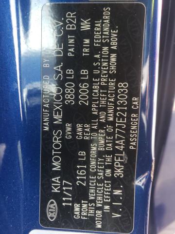Photo 10 from auction – 2018 KIA FORTE LX with VIN 3KPFL4A77JE213038