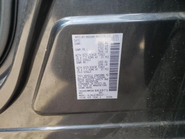 Photo 10 from auction – 2013 NISSAN PATHFINDER with VIN 5N1AR2MM3DC663971