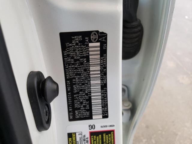 Photo 10 from auction – 2015 TOYOTA COROLLA L with VIN 2T1BURHE4FC345600