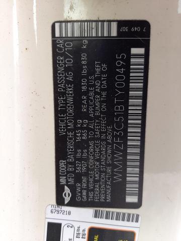 Photo 10 from auction – 2011 MINI COOPER CLU with VIN WMWZF3C51BTY00495