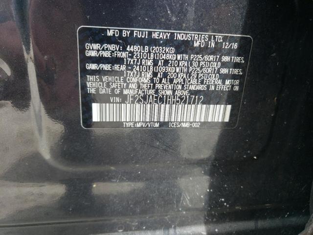 Photo 10 from auction – 2017 SUBARU FORESTER 2 with VIN JF2SJAEC1HH521712