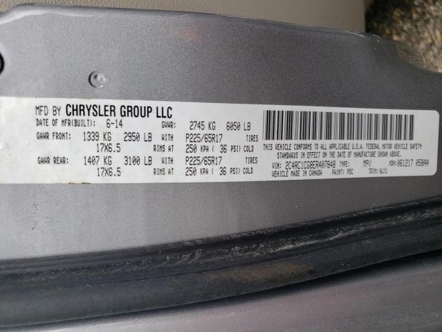 Photo 10 from auction – 2014 CHRYSLER TOWN & COU with VIN 2C4RC1CG8ER407848