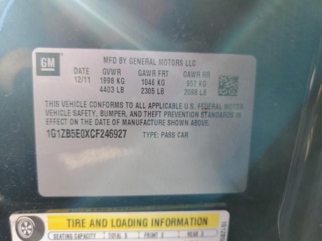 Photo 10 from auction – 2012 CHEVROLET MALIBU LS with VIN 1G1ZB5E0XCF246927