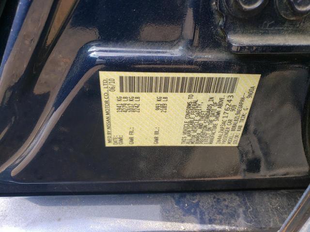 Photo 10 from auction – 2010 NISSAN ALTIMA BAS with VIN 1N4AL2AP3AC176243