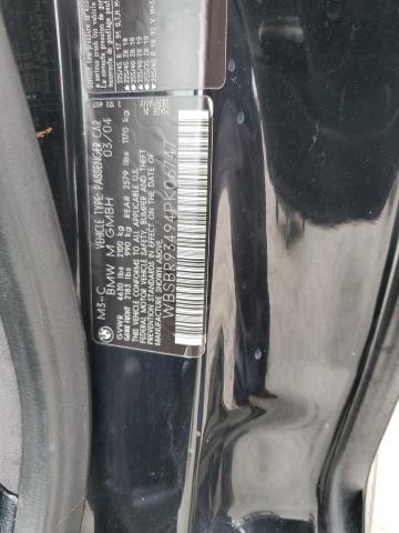 Photo 10 from auction – 2004 BMW M3 with VIN WBSBR93494PK06747