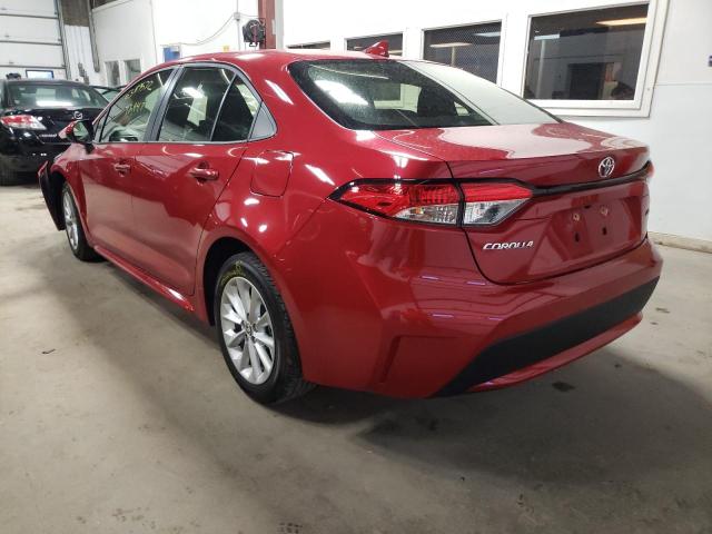 Photo 3 from auction – 2020 TOYOTA COROLLA LE with VIN JTDHPRAE2LJ034372
