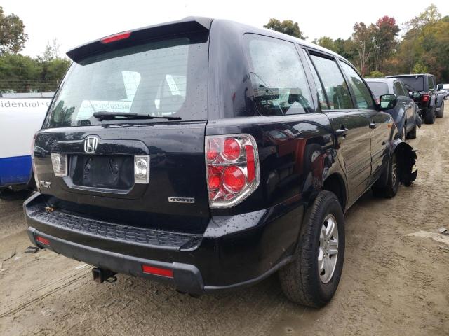 Photo 4 from auction – 2006 HONDA PILOT LX with VIN 2HKYF18126H539364