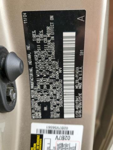 Photo 10 from auction – 2005 TOYOTA SIENNA CE with VIN 5TDZA23C25S259132