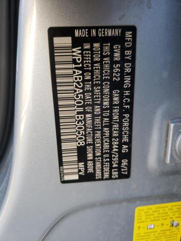 Photo 10 from auction – 2018 PORSCHE MACAN S with VIN WP1AB2A50JLB30508