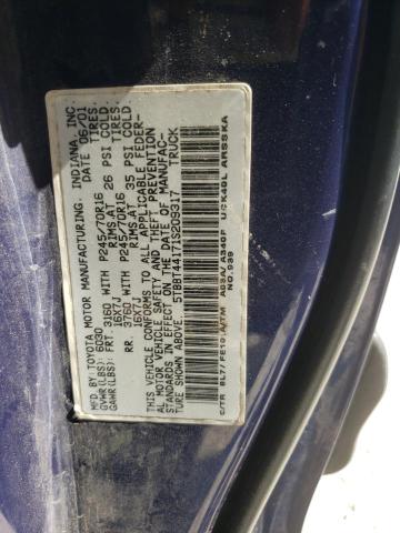 Photo 10 from auction – 2001 TOYOTA TUNDRA ACC with VIN 5TBBT44171S209317