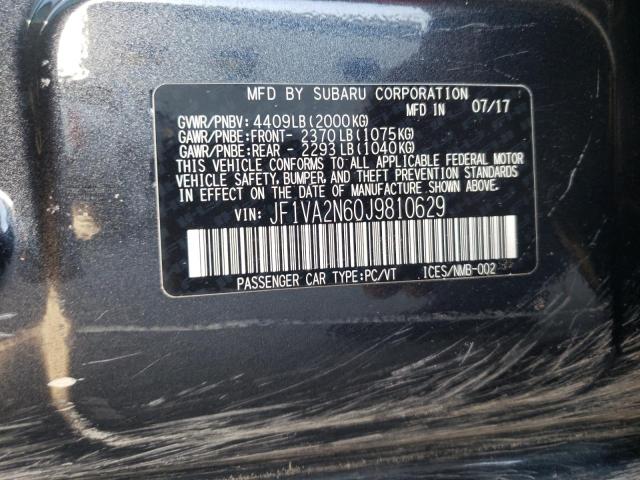 Photo 10 from auction – 2018 SUBARU WRX STI with VIN JF1VA2N60J9810629