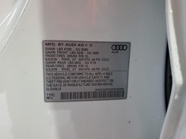 Photo 10 from auction – 2014 AUDI Q7 PREMIUM with VIN WA1LGAFE0ED010295