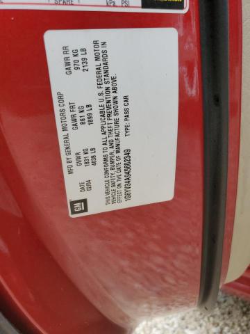 Photo 10 from auction – 2004 CADILLAC XLR with VIN 1G6YV34A945602349