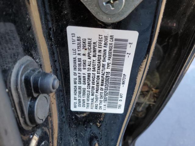 Photo 10 from auction – 2013 HONDA CIVIC LX with VIN 19XFB2F5XDE092816