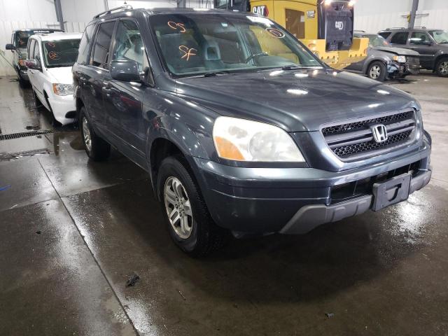 HONDA PILOT EXL 2004 with VIN 2HKYF185X4H596900 - Photo from auction