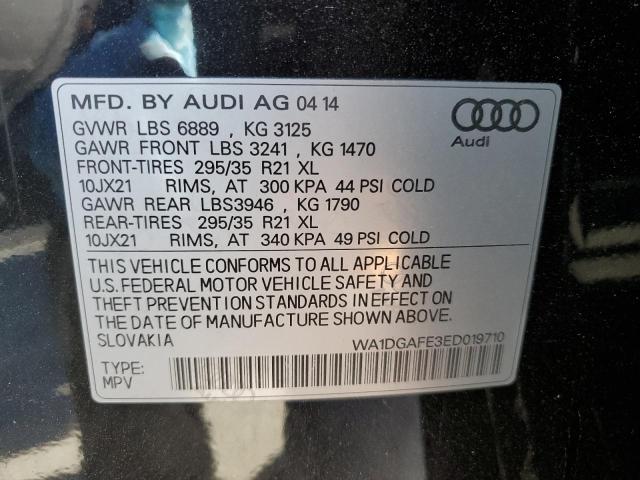 Photo 10 from auction – 2014 AUDI Q7 PRESTIG with VIN WA1DGAFE3ED019710