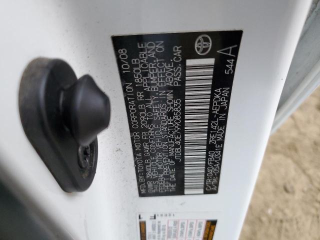 Photo 10 from auction – 2009 TOYOTA COROLLA BA with VIN JTDBL40E799085835