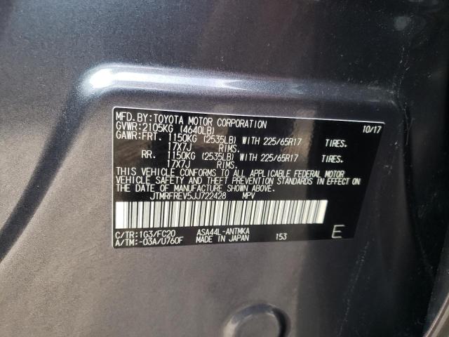 Photo 10 from auction – 2018 TOYOTA RAV4 ADVEN with VIN JTMRFREV5JJ722428