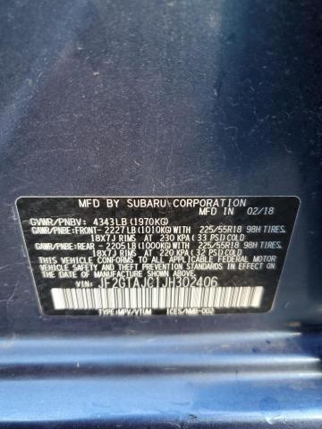 Photo 10 from auction – 2018 SUBARU CROSSTREK with VIN JF2GTAJC1JH302406