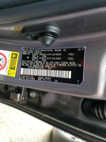 Photo 10 from auction – 2017 TOYOTA HIGHLANDER with VIN 5TDYZRFHXHS204954