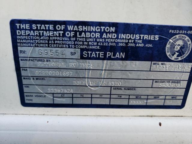 Photo 10 from auction – 2003 NATI MOTOR HOME with VIN 5B4MP67G233367624