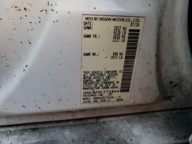 Photo 10 from auction – 2016 NISSAN ALTIMA 2.5 with VIN 1N4AL3AP2GC271844