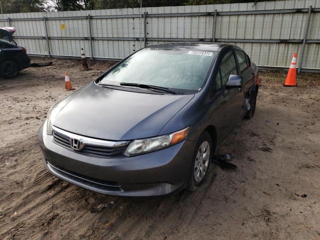 Photo 2 from auction – 2012 HONDA CIVIC LX with VIN 19XFB2E51CE064662