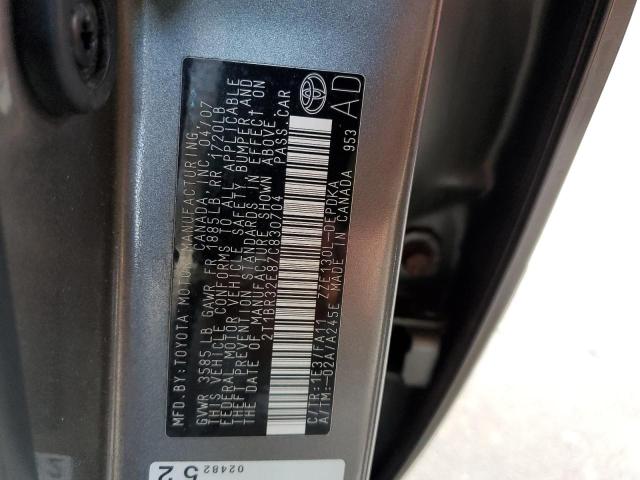 Photo 10 from auction – 2007 TOYOTA COROLLA CE with VIN 2T1BR32E87C830704
