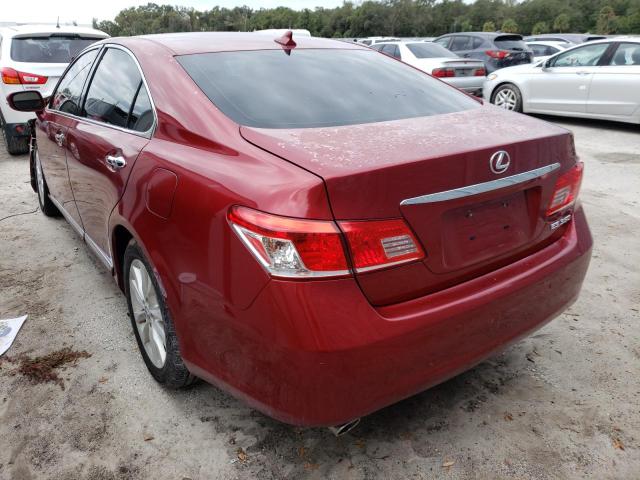 Photo 3 from auction – 2012 LEXUS ES 350 with VIN JTHBK1EGXC2486242