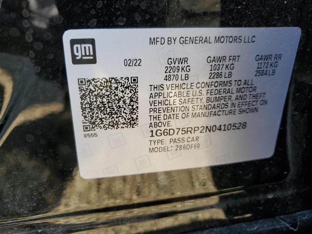 Photo 10 from auction – 2022 CADILLAC CT4-V BLAC with VIN 1G6D75RP2N0410528