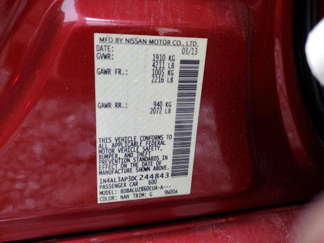 Photo 10 from auction – 2013 NISSAN ALTIMA 2.5 with VIN 1N4AL3AP3DC244843