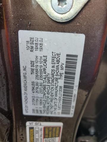 Photo 10 from auction – 2019 ACURA RDX TECHNO with VIN 5J8TC1H50KL013098