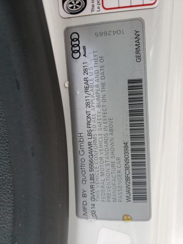 Photo 10 from auction – 2014 AUDI RS7 with VIN WUAW2BFC3EN903984