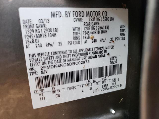 Photo 10 from auction – 2013 FORD EDGE LIMIT with VIN 2FMDK4KC5DBC02973