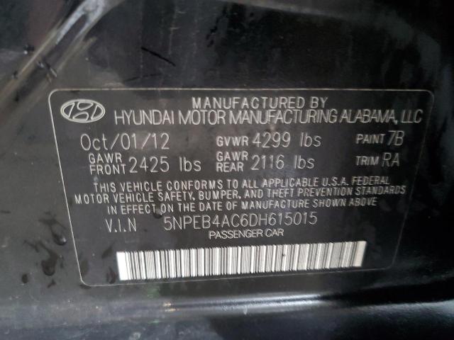 Photo 10 from auction – 2013 HYUNDAI SONATA GLS with VIN 5NPEB4AC6DH615015