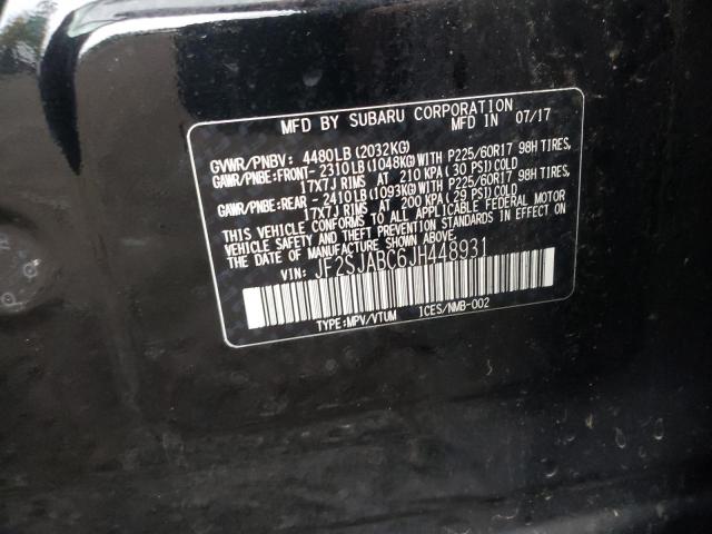 Photo 10 from auction – 2018 SUBARU FORESTER 2 with VIN JF2SJABC6JH448931