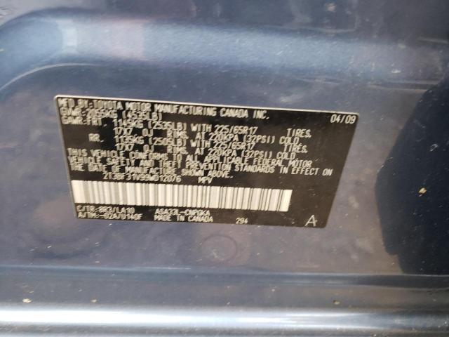 Photo 10 from auction – 2009 TOYOTA RAV4 LIMIT with VIN 2T3BF31V99W012076