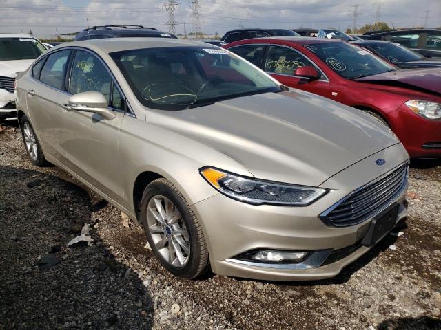 FORD FUSION SE 2017 with VIN 3FA6P0HD2HR166924 - Photo from auction