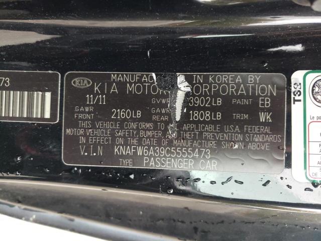 Photo 10 from auction – 2012 KIA FORTE SX with VIN KNAFW6A39C5555473