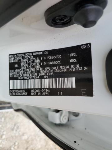Photo 10 from auction – 2015 LEXUS LX 570 with VIN JTJHY7AX3F4178564