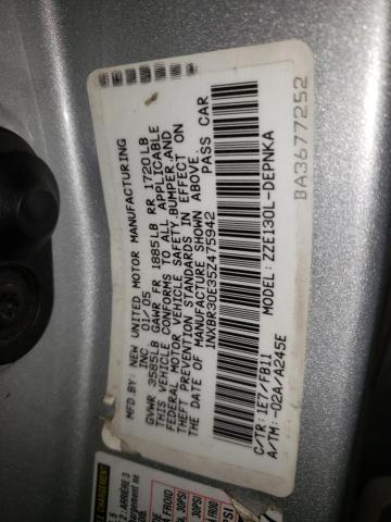 Photo 10 from auction – 2005 TOYOTA COROLLA CE with VIN 1NXBR30E35Z475942