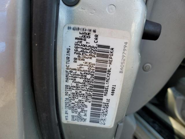 Photo 10 from auction – 2003 TOYOTA AVALON XL with VIN 4T1BF28B23U303475
