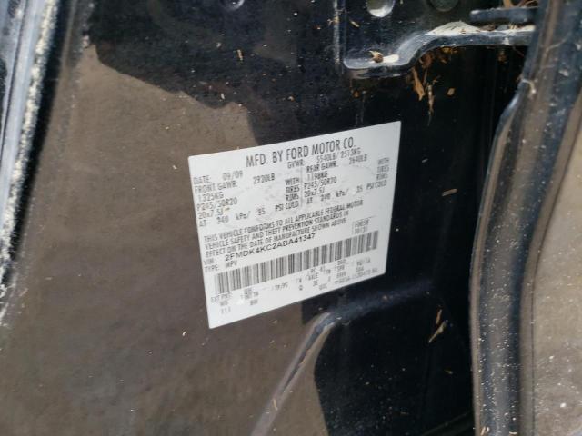 Photo 10 from auction – 2010 FORD EDGE LIMIT with VIN 2FMDK4KC2ABA41347