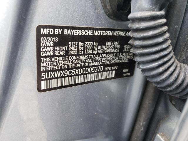 Photo 10 from auction – 2013 BMW X3 XDRIVE2 with VIN 5UXWX9C5XD0D05370