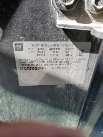 Photo 10 from auction – 2012 BUICK REGAL PREM with VIN 2G4GS5EV3C9215176